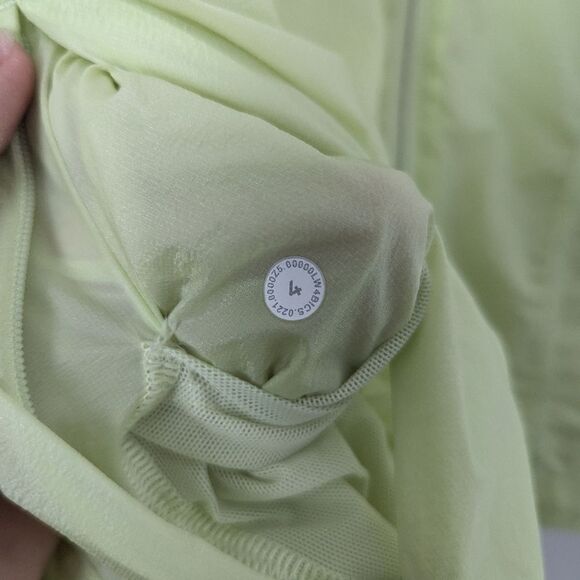 Lululemon neon Crispin Green With The Breeze mesh water repellent jacket - Picture 4 of 7